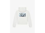 Nik & Nik Meisjes hoodie lacie off white sky blue