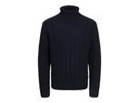 Jack & Jones Jprblatrent knit cable roll neck bf navy