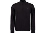 No Excess Pullover half zip 2 coloured melang black