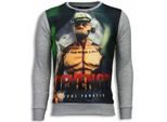 Local Fanatic Popeye revenge digital rhinestone sweater