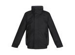 Regatta Kids Unisex Thermoguard Fleece Lined Dover Jacket (Winddicht & Waterdicht) (Zwart/Ash)