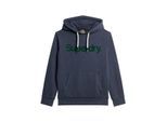 Superdry Core logo hoodie navy