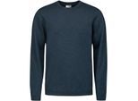 No Excess Pullover crewneck 2 coloured melang navy