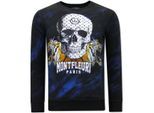 Tony Backer Sweater met print skull tiger