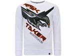 Tony Backer Sweater met print eagle head