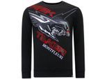 Tony Backer Sweater met print eagle head