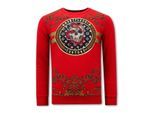 Montfleuri Sweater met print snake skull