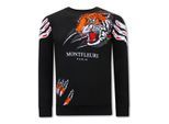 Montfleuri Sweater met tiger head
