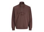 Jack & Jones Jorbleecker branding sweat high neck bf cognac