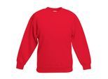 Fruit Of The Loom Kinder Unisex Premium 70/30 Sweatshirt (Rood)