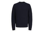 Jack & Jones Jprblabruce knit structure crew neck navy