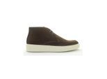Giorgio 13792 donker bruine (chocolate) suede veterschoen met rubber zool