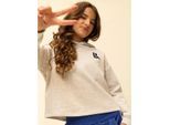 Looxs Revolution Hoody snow melee back print voor meisjes in de kleur