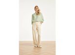 Smashed Lemon Dames zachte wijde pantalon met rechte pijpen