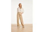 Smashed Lemon Dames zachte wijde pantalon met rechte pijpen