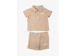 Malelions Jongens set baby mousseline polo crinckle