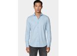 Bos Bright Blue Overhemd heren van jersey met cutaway boord 3505/baby blue