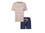 By Louise Dames korte pyjama set shortama roze