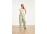 Smashed Lemon Dames zachte wijde pantalon met rechte pijpen