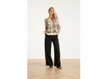 Smashed Lemon Soepel dames pantalon met wijde pijpen