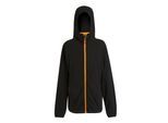 Regatta Heren Navigate Full Zip Fleecejack (Zwart/Oranje Pop)