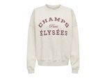 Jacqueline de Yong Jdymesa ls o-neck emb sweat jrs noos beige