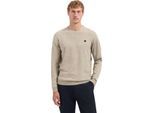 No Excess Pullover crewneck 2 coloured melang sand
