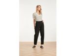 Smashed Lemon Elegante pantalon met plooi en hoge taille