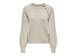 Only Onlemma life ls button oneck knt noos beige