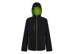 Regatta Heren Navigate 2 Layer Soft Shell Jas (Zwart/Lijkgroen)