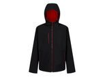 Regatta Heren Navigate 2 Layer Soft Shell Jas (Zwart/Klassiek Rood)