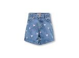 Only Kogjuicy heart emb shorts dnm blue denim