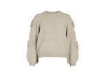 Vila Vifaye o-neck ls embrodiery knit top beige