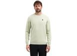 No Excess Pullover crew neck melange green