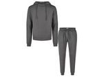 Phil & Co Heren lounge jacquard sweat set antraciet