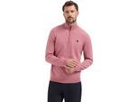 No Excess Pullover su collar half zip 2 colou old pink