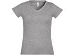 SOLS Dames/dames Maan V Hals T-Shirt met korte mouwen (Grijze Mergel)