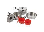Regatta Grote buitenshuis Compacte Staal Camping Cooking Set (Zilver)