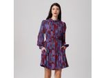 Korte blouse-jurk met grafische print