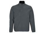 SOLS Heren Falcon Soft Shell Jas (Houtskool Grijs Effen)