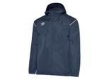 Umbro Waterdichte jas met capuchon voor kinderen (Marine/Peacoat/Briljant Wit)