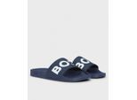 BOSS Orange Aryeh Herenslippers van Italiaanse Maak met Groot Logo Detail