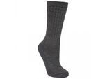 Trespass Herenwandelaar Merino Wollen Wandelschoenen Sokken (1 Paar) (Zwarte mergel)