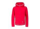 Trespass Childrens Girls Goodness Full Zip Hooded Fleece Jacket (Frambozen mergel)