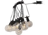 LED-Lichterkette "Circus Nevada", transparent, Dioden 10 Stk. Flammen 10 Stk., Kabellänge 5m x Gesamtlänge 4,5m, PARFORCE TRADITIONAL HUNTING, Lichterketten, Kunststoff, ca. 450x14 cm, 5m Zuleitung, Trafo, outdoor