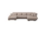 Luca Bessoni , Beige , Textil , U-Form , 345x228 cm , Stoffauswahl, seitenverkehrt erhältlich, Hocker erhältlich, Rücken echt , Wohnzimmer, Sofas & Couches, Wohnlandschaften, Wohnlandschaften U-Form
