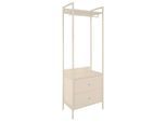 Möbelix , Beige , Metall, Holzwerkstoff , 2 Schublade(n) Schubladen , 64x190x40 cm ,