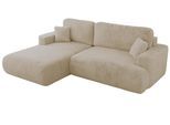 ECKSOFA OVO L Creme Plüsch - Links Seite
