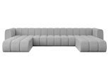 WOHNLANDSCHAFT modulares Sofa Joren-U2 - 410x177x70 cm Hellgrau
