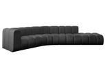 ECKSOFA modulares Sofa Tilmo-L1 - 399x194x70 cm Schwarz